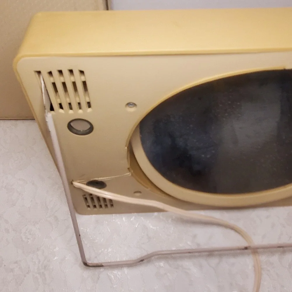 VINTAGE‎ Illuminated Make Up Mirror In Carrying Case Electric Portable 2 Sided